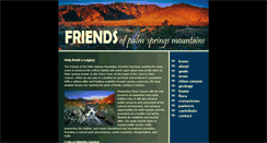 Desktop Screenshot of friendsofpalmspringsmountains.org