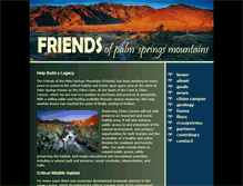Tablet Screenshot of friendsofpalmspringsmountains.org
